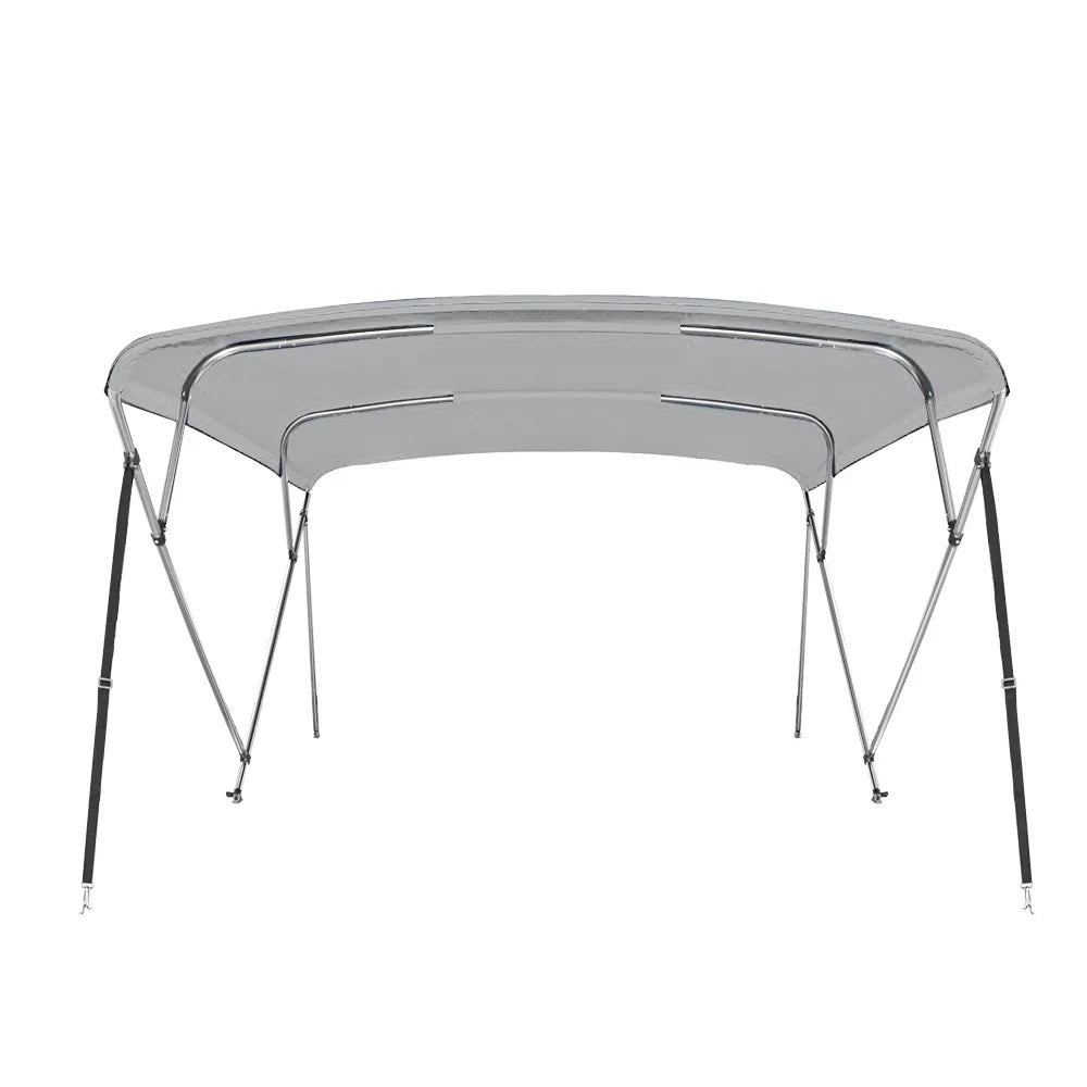 Gray 4 Bow Pontoon Bimini Top Boat Cover O103