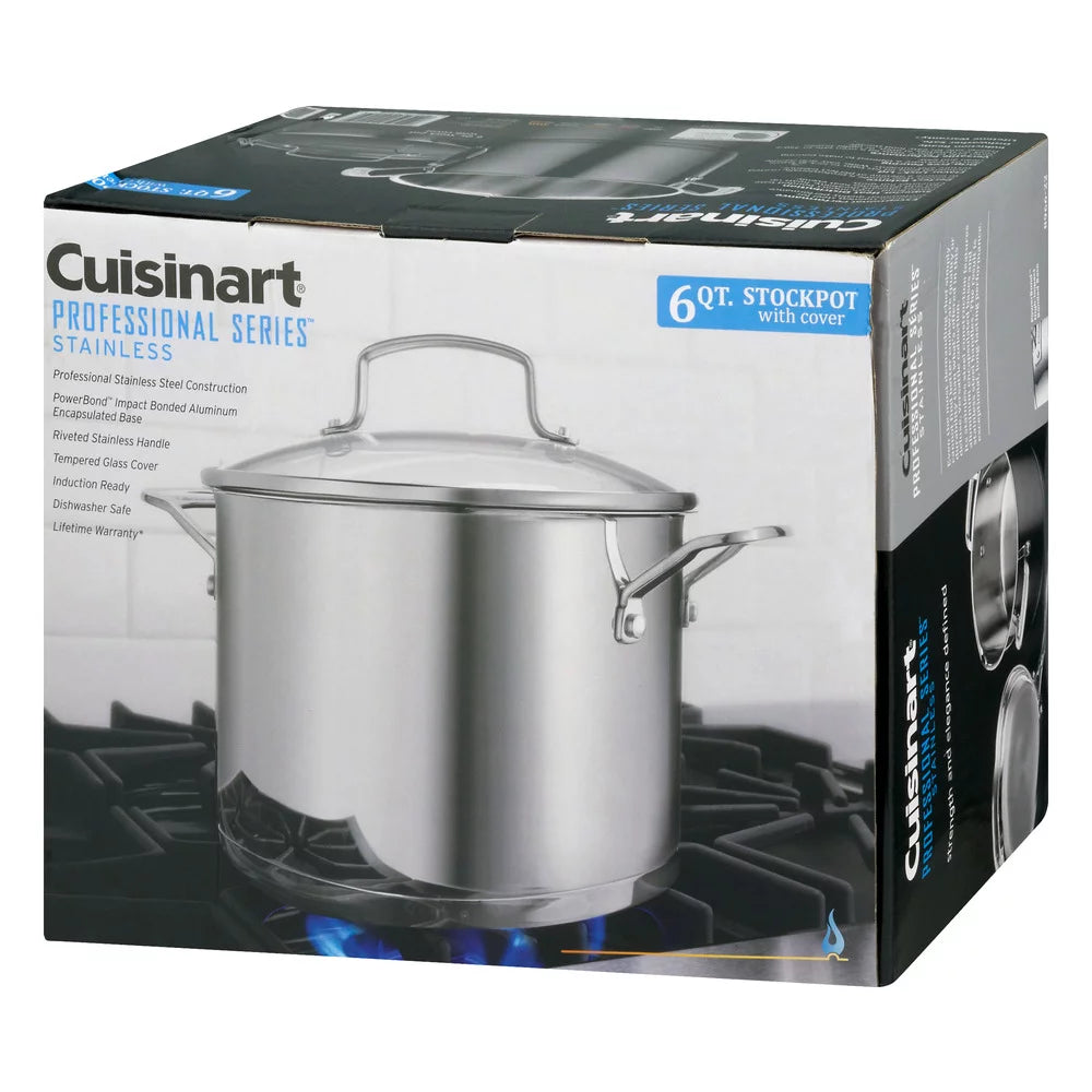 6 QT Stainless Stockpot with Cover H7903