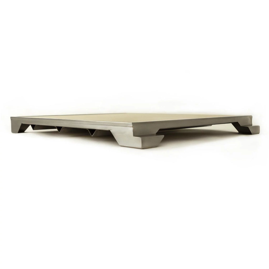 15-Inch Ceramic Pizza Stone With Stainless Steel Tray H491