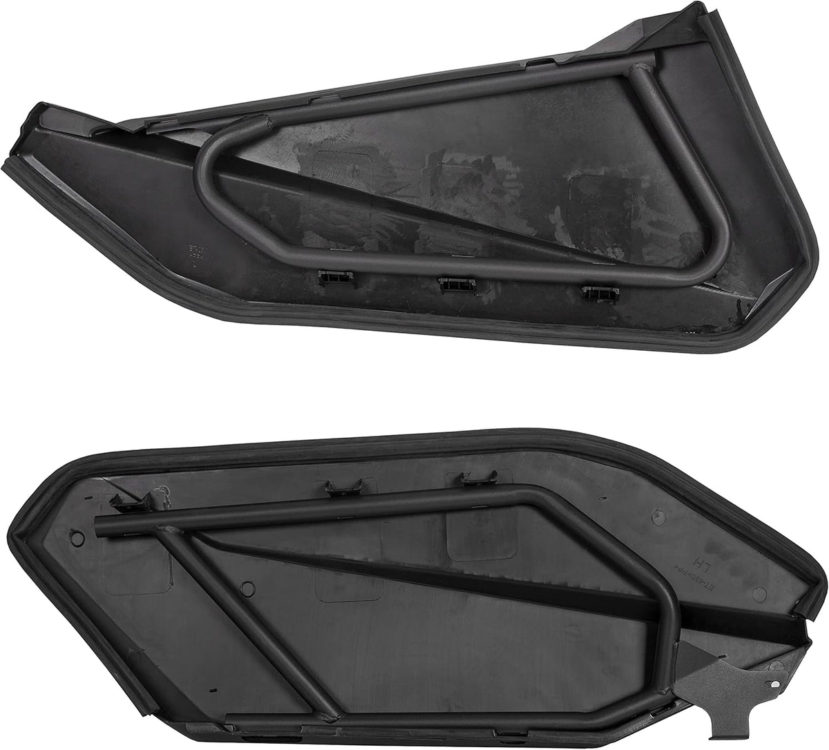 Lower Door Panel Insert with Metal Frame Black Pair O7925