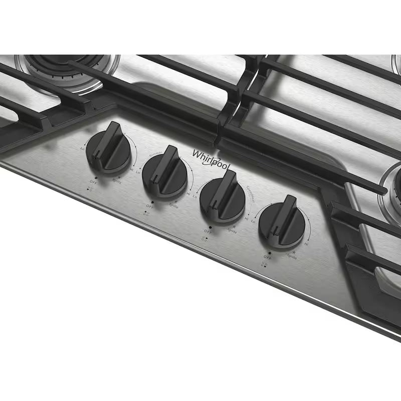 4-Burners Recessed Gas Cooktop in Stainless Steel A45170