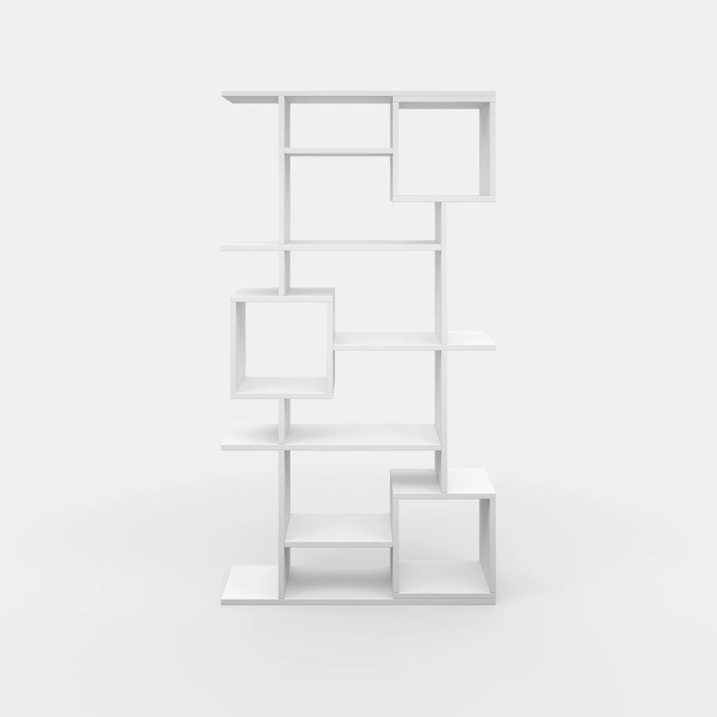 White Multiple Tier Open Shelf Bookcase F264526