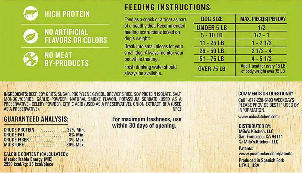Beef and Rice Sausage Slices Dog Treats, 18 oz. D532
