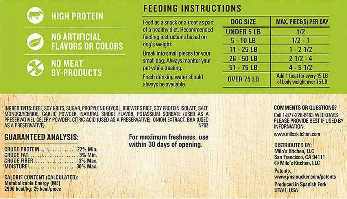 Beef and Rice Sausage Slices Dog Treats, 18 oz. D532