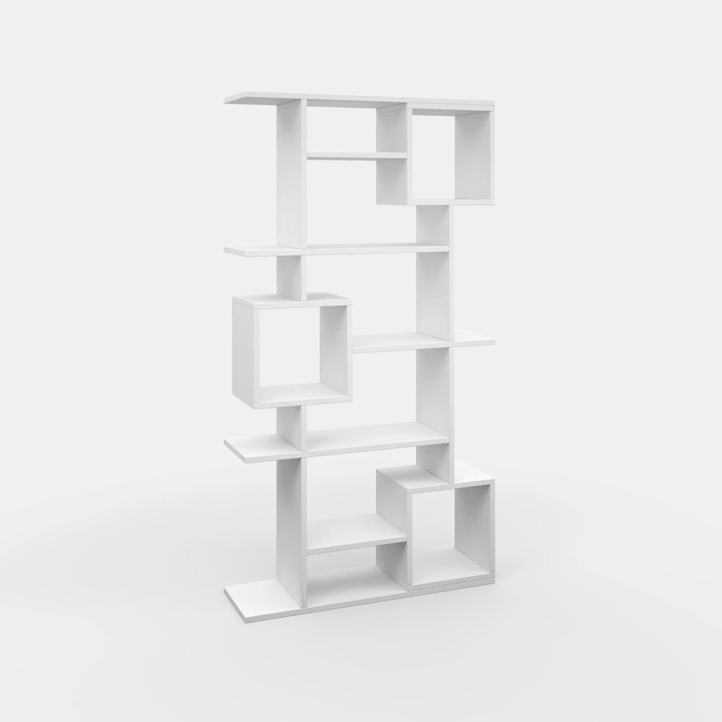 White Multiple Tier Open Shelf Bookcase F264526