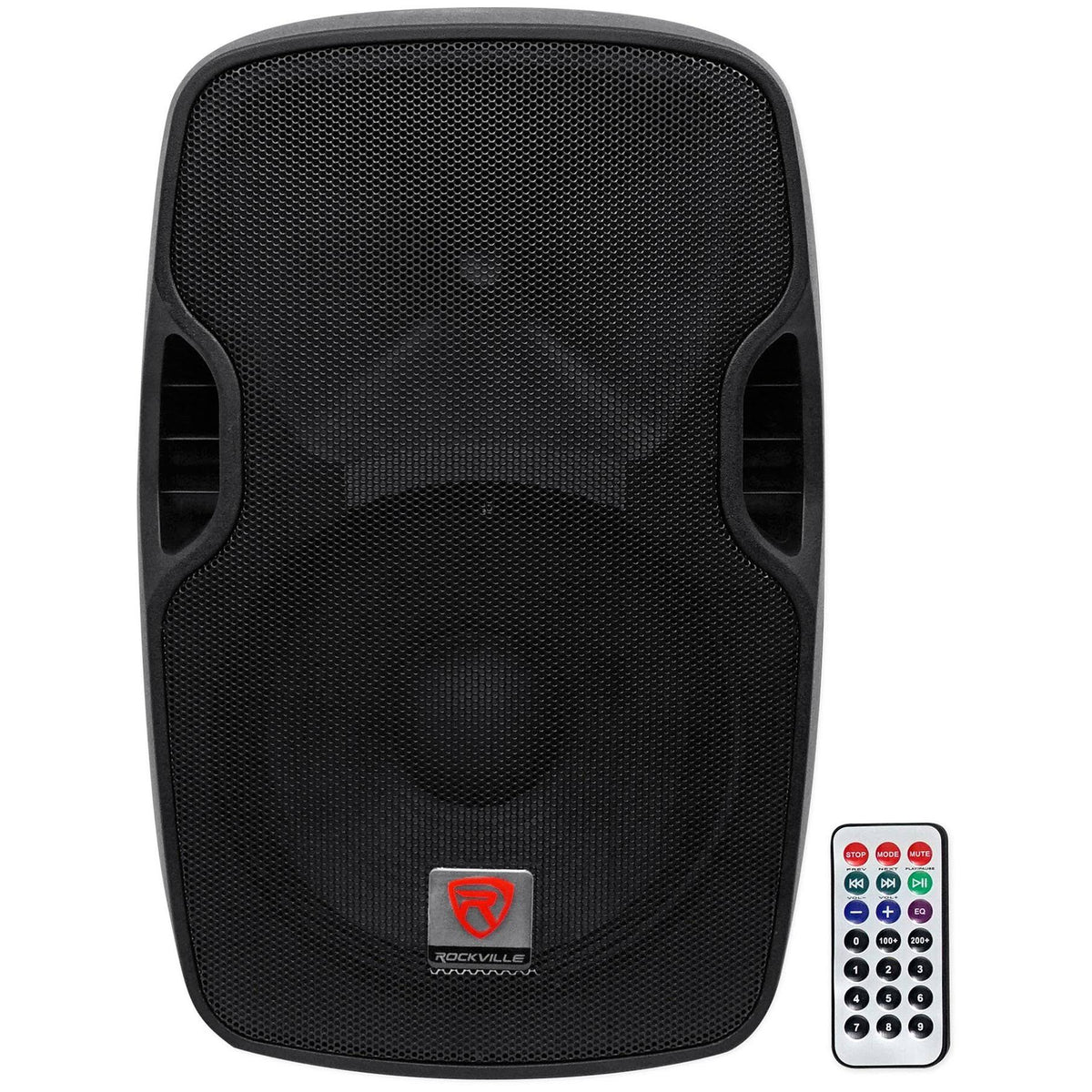12x22 Powered 600W DJ PA Speakers with Bluetooth and Stands L4785