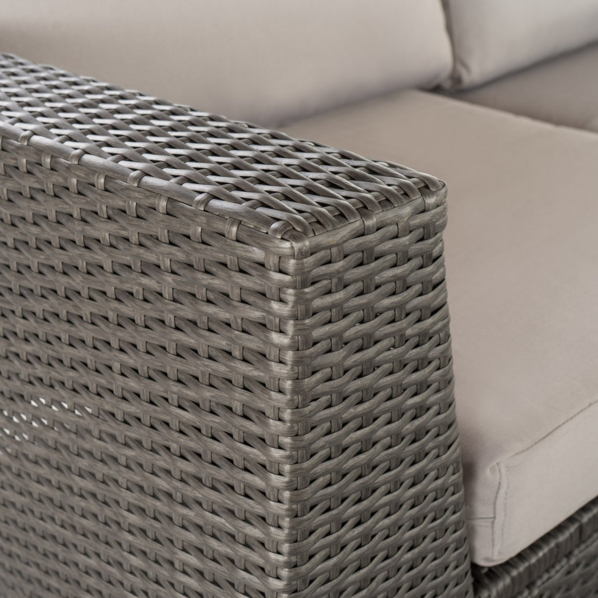 9pc Outdoor Wicker Sectional Sofa Set with Cushions V36134