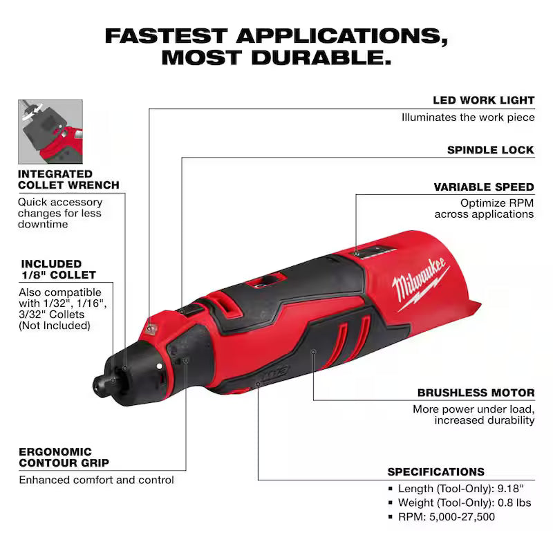 12V Cordless Brushless Rotary Tool M255