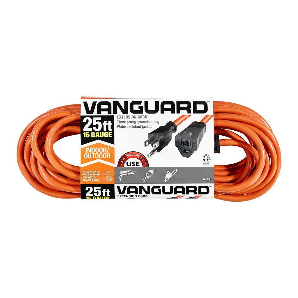 25 ft. 16/3 Gauge Indoor/Outdoor Extension Cord, Orange M4614