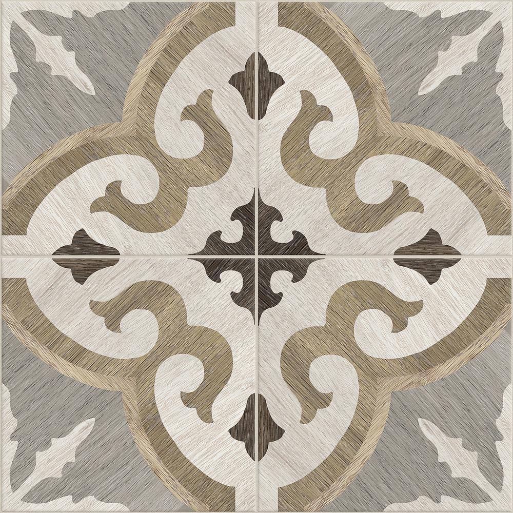 8 in. x 8 in. Matte Porcelain Floor and Wall Tile F8114