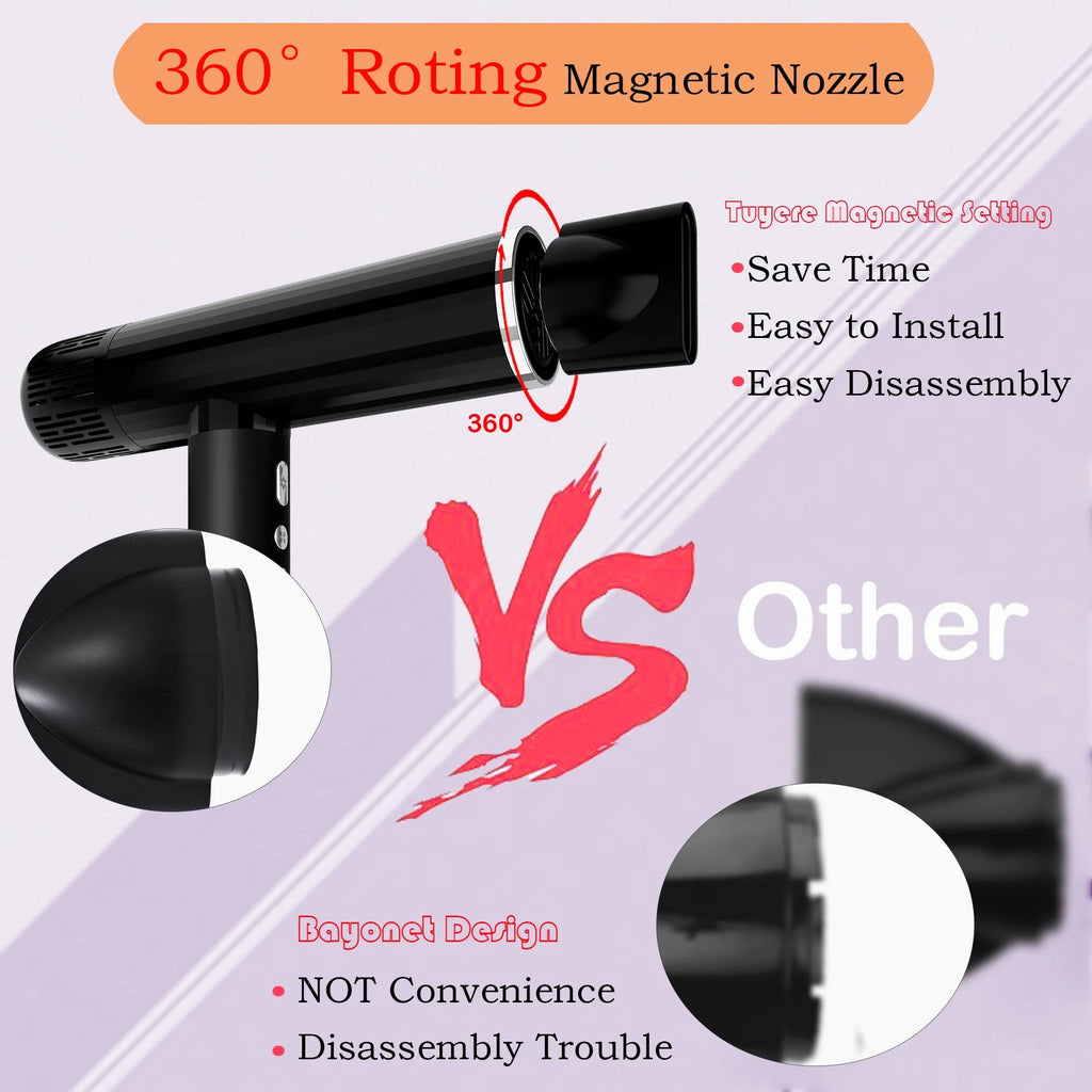 Black 1600W High-Speed Ionic Hair Dryer T20571