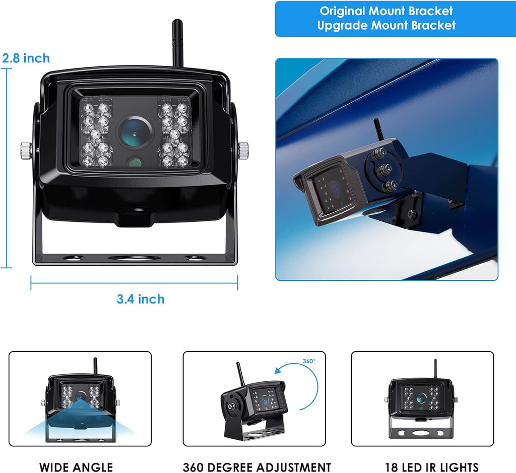HD Wired Backup Camera System Kit with 7" LCD Monitor L3997