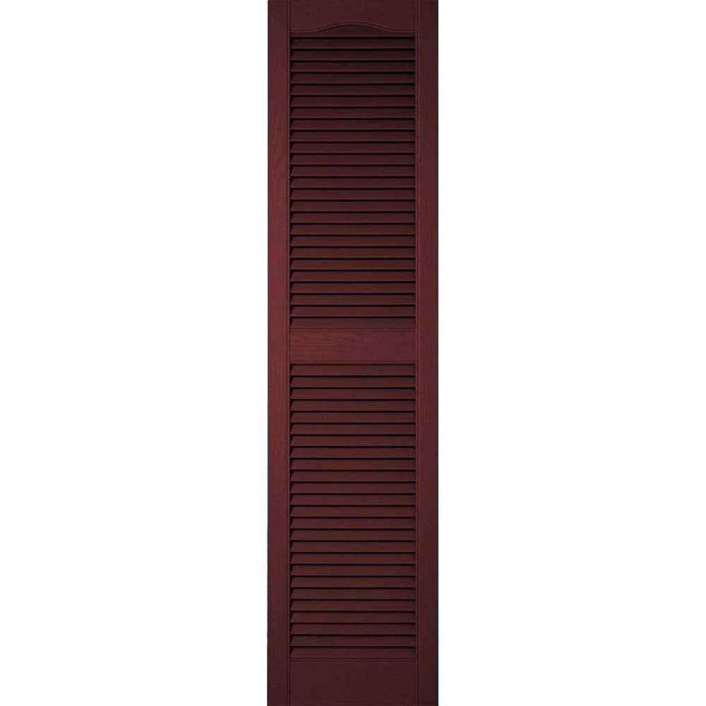 Bordeaux Vinyl Louver Shutters D455