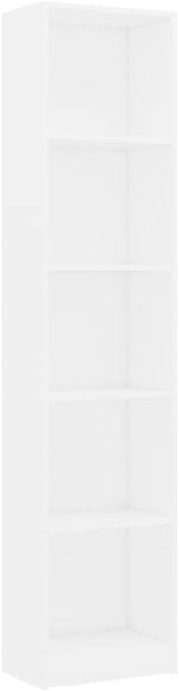 3-Tier White Chipboard Bookcase S101