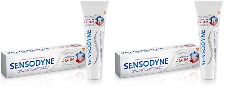 3.4 Ounces Pack of 2 Whitening Toothpaste for Sensitive Teeth B429953