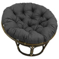 Solid Outdoor Spun Polyester Papasan Cushion W105789