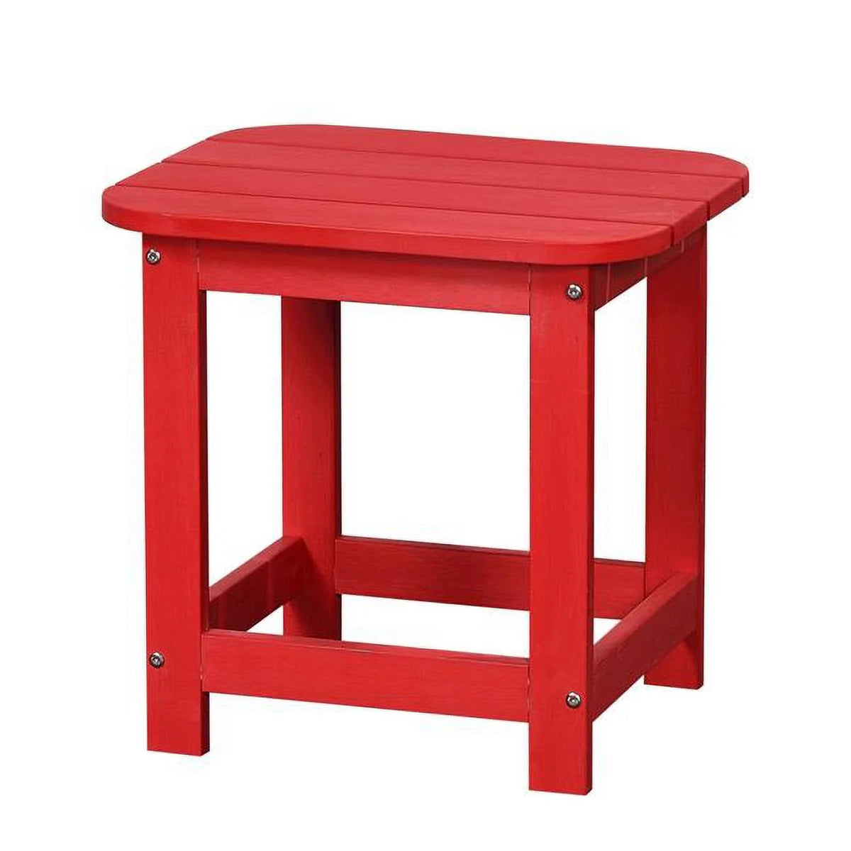 Red Resin Outdoor Side Table W9883