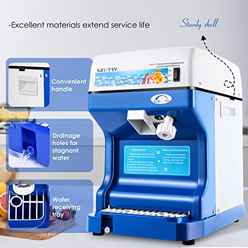 Commercial Electric Ice Shaver Snow Cone Maker 260lb/h M41791