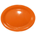 Orange Stoneware Narrow Rim Platter D9007