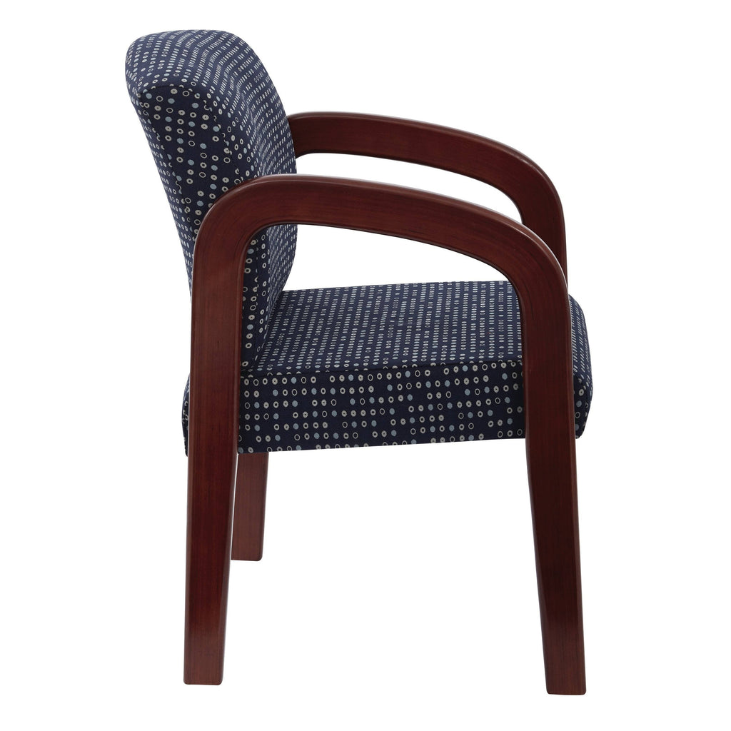 Ash Cherry Finish Wood Visitor Chair U282067