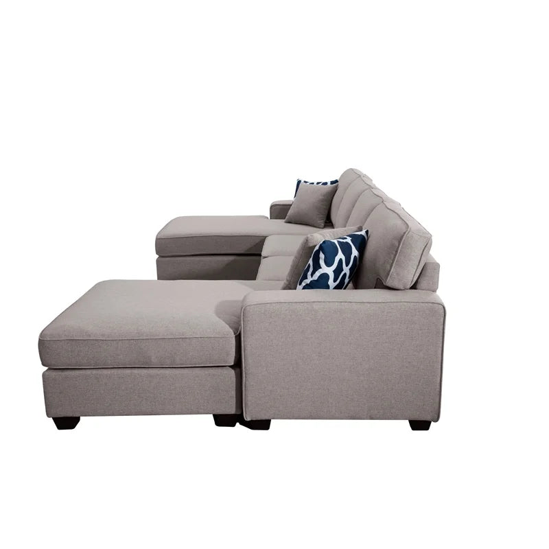 Fabric Reversible Sectional Sofa D807