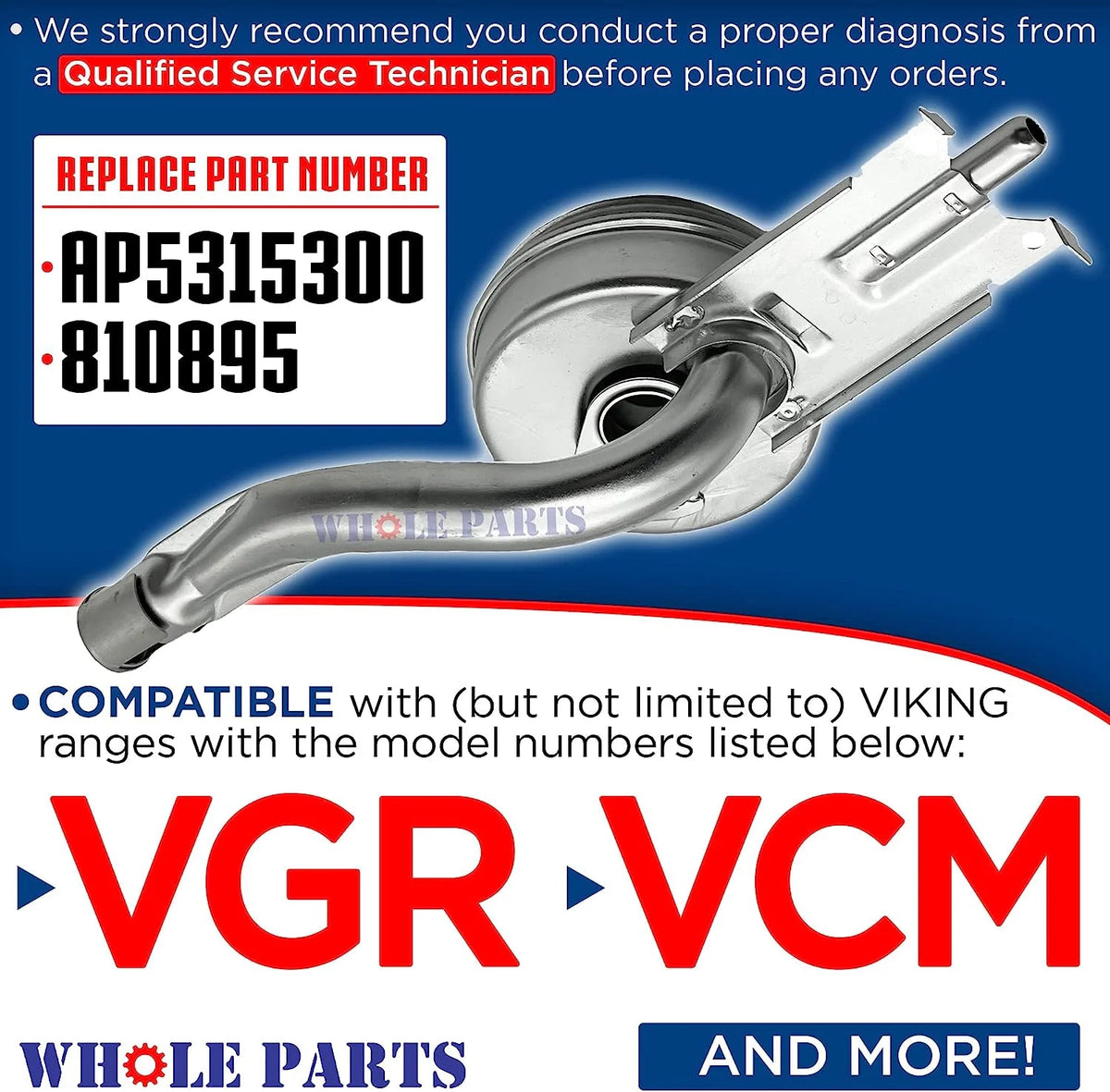 Top Front Burner Assembly O796096