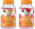 Calcium with Vitamin D Kids + Calcium Magnesium & Zinc Kids Gummies Bundle K1361