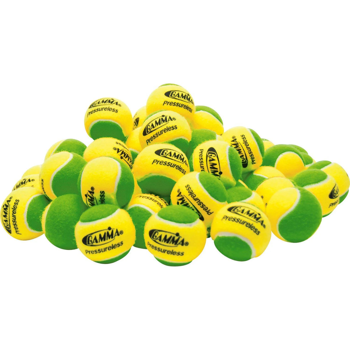 60 Pack Yellow / Green Pressureless Practice Ball M33618