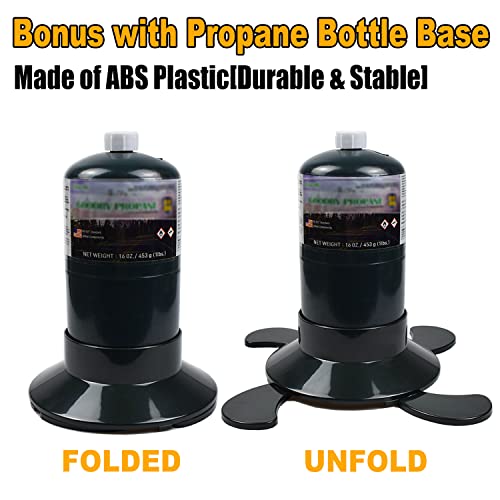 Propane Stove Portable Camping Gas Stove 10,000 BTU Single Adjustable Burner with Carrying Case A3838