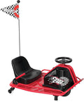 24V Electric Drifting Go Kart, Black/Red S630