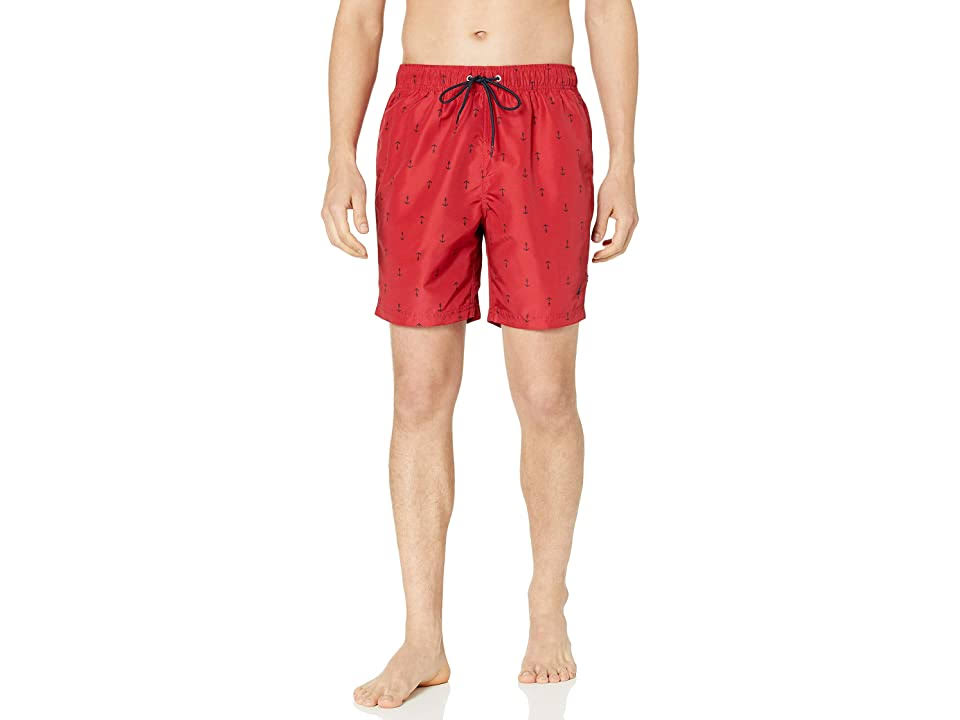 Quick Dry Anchor Print Swim Trunk M635
