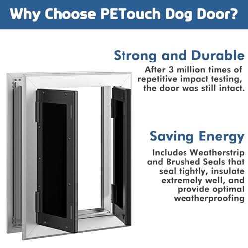 Aluminum Pet Door with Double Panels D619802