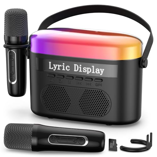 Portable Bluetooth Karaoke Machine with Lyrics Display Screen G10318