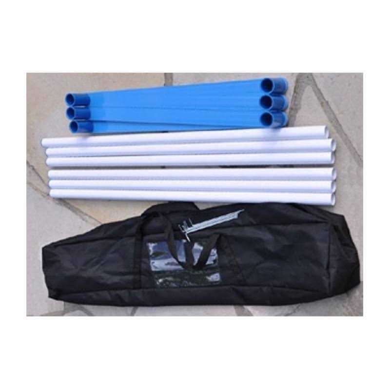Adjustable 6 Pole Set with Carrying Case and Grass Stakes S981