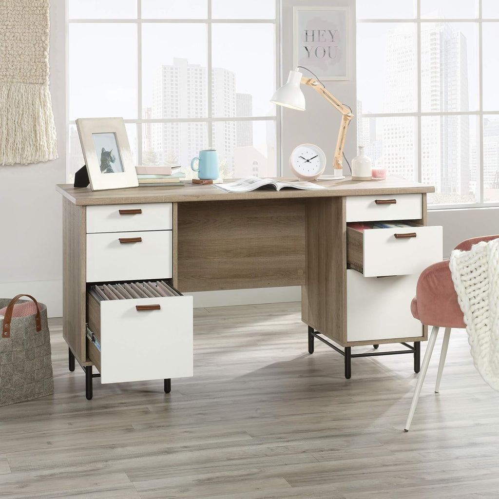 Executive Desk, Sky Oak Finish R2637