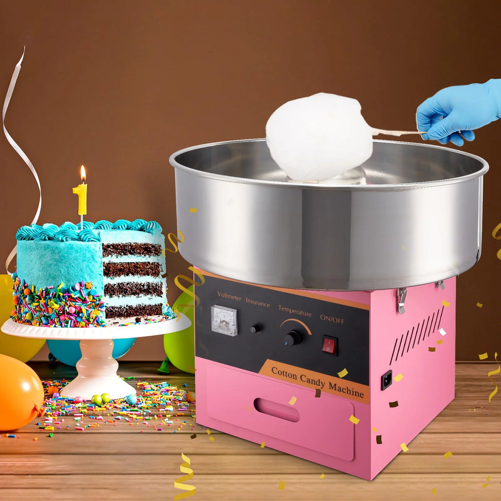 Cotton Candy Machine 21 Inch Stainless Steel Bowl Electric Candy Floss Maker K277