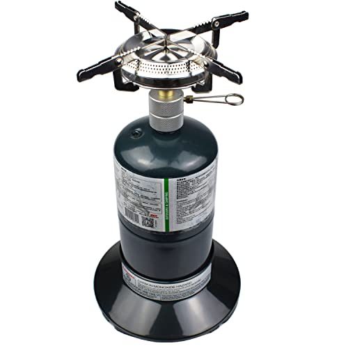 Propane Stove Portable Camping Gas Stove 10,000 BTU Single Adjustable Burner with Carrying Case A3838