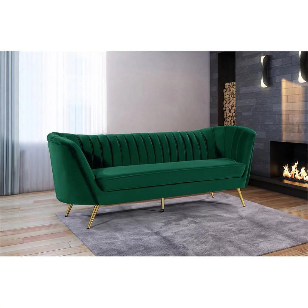Green Velvet Sofa X846516