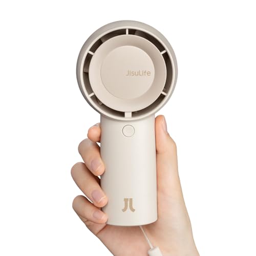 Portable Handheld Turbo Fan 6000mAh USB Rechargeable 5 Speeds Black V403