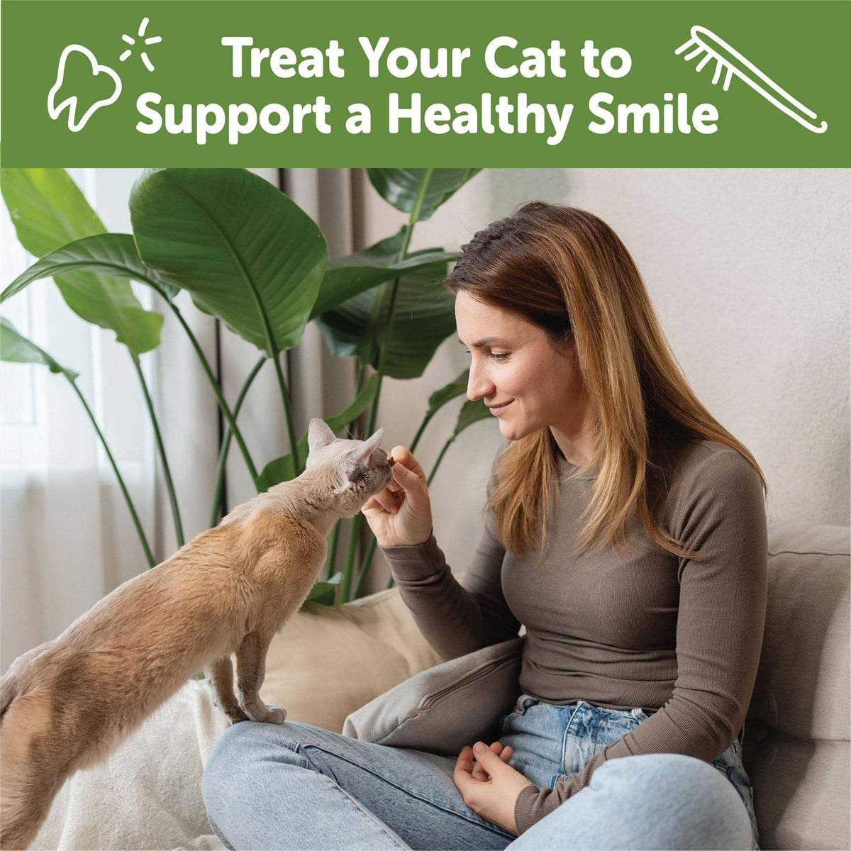 Natural Dental Chicken Cat Treats W30477