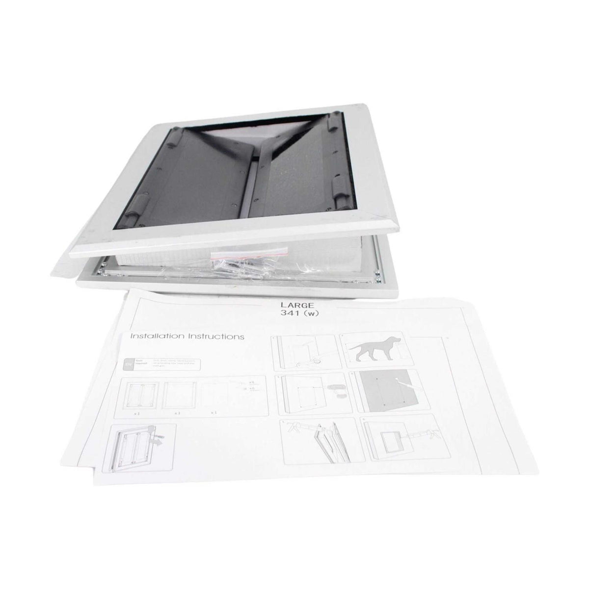 Aluminum Pet Door with Double Panels D619802