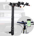 Bicycle Car Rack Bike Hitch Rack Double Foldable Bike Carrier Rack with 2'' Hitch Receiver, Bike Phone Mount, 4 Bike, Pack of 2 A9190