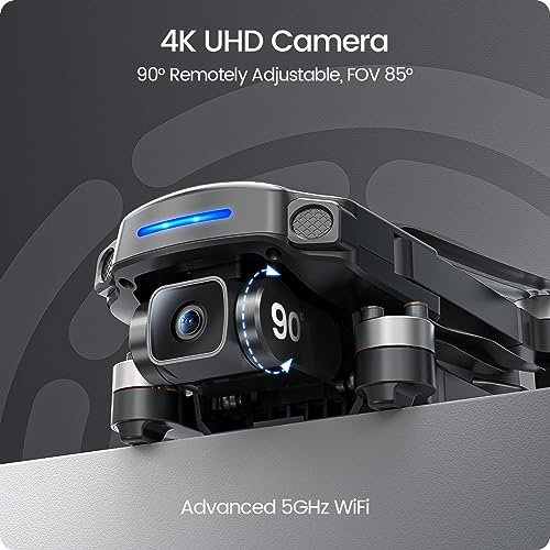 GPS Drone with 4K UHD Camera, Foldable FPV RC Quadcopter with Brushless Motor W174619