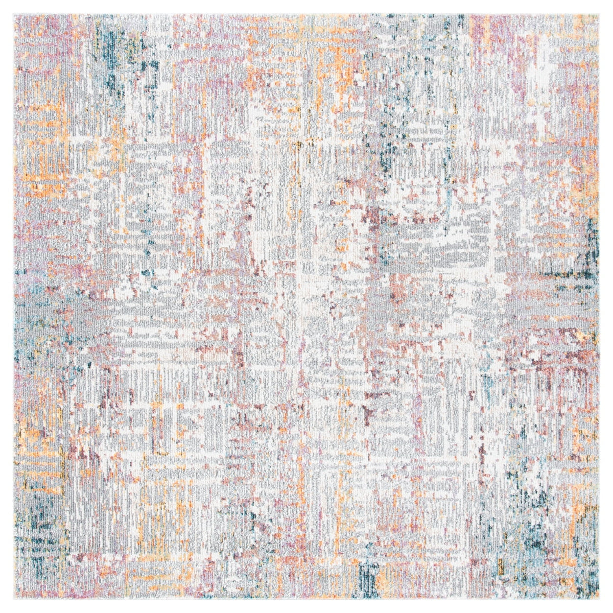 Beige/Rust Rug A3142
