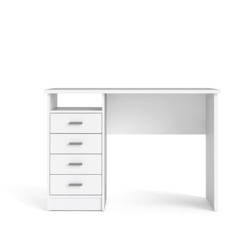 White Wooden Writing Desk Set U297749