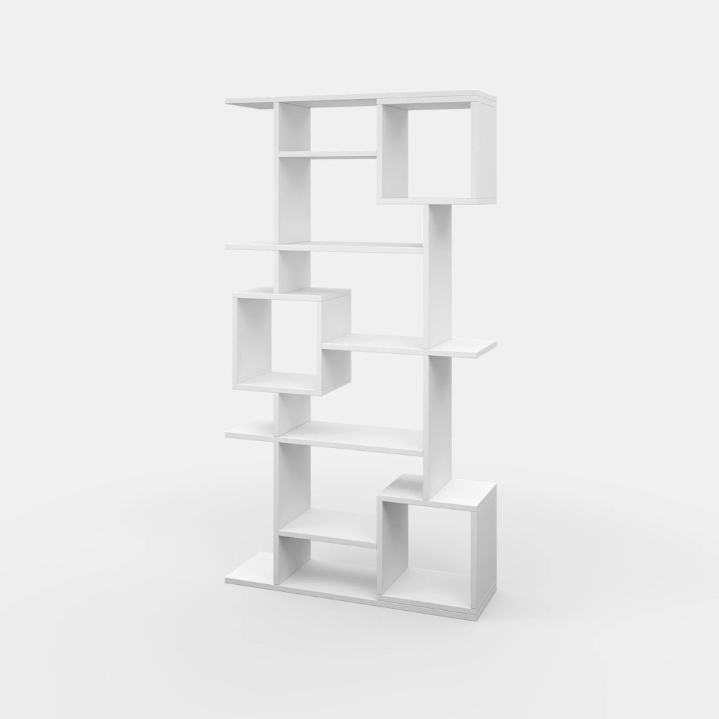 White Multiple Tier Open Shelf Bookcase F264526