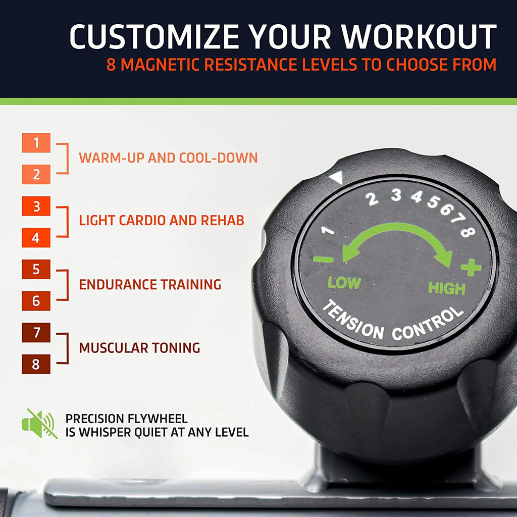 Black Compact Under Desk Elliptical Machine X82893