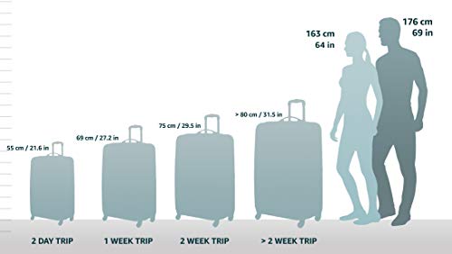 Blue Hardside Expandable Luggage with Spinner Wheels, Carry-On 20-Inch H3372