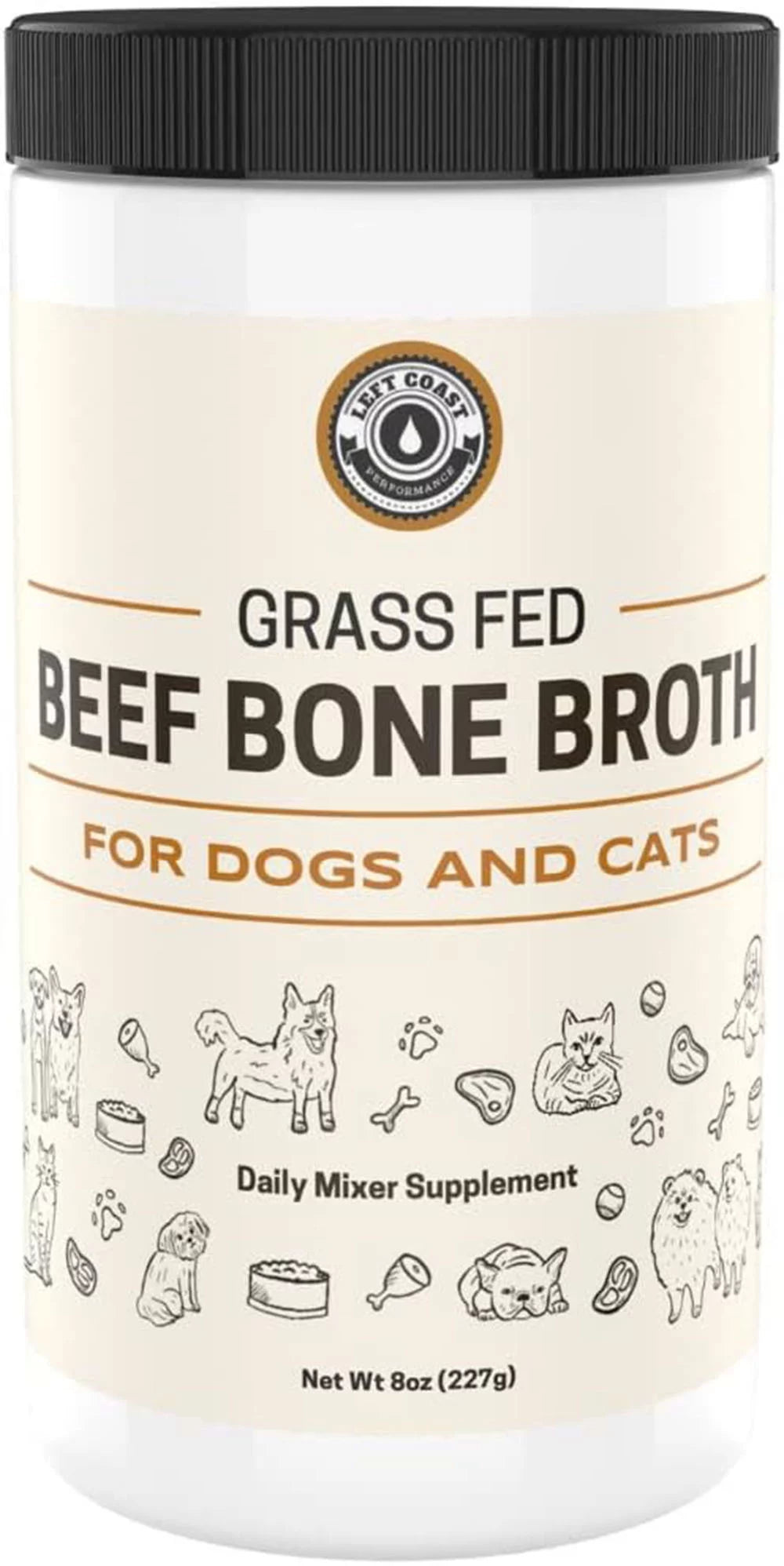 8oz Beef Bone Broth Powder for Dogs and Cats X4046