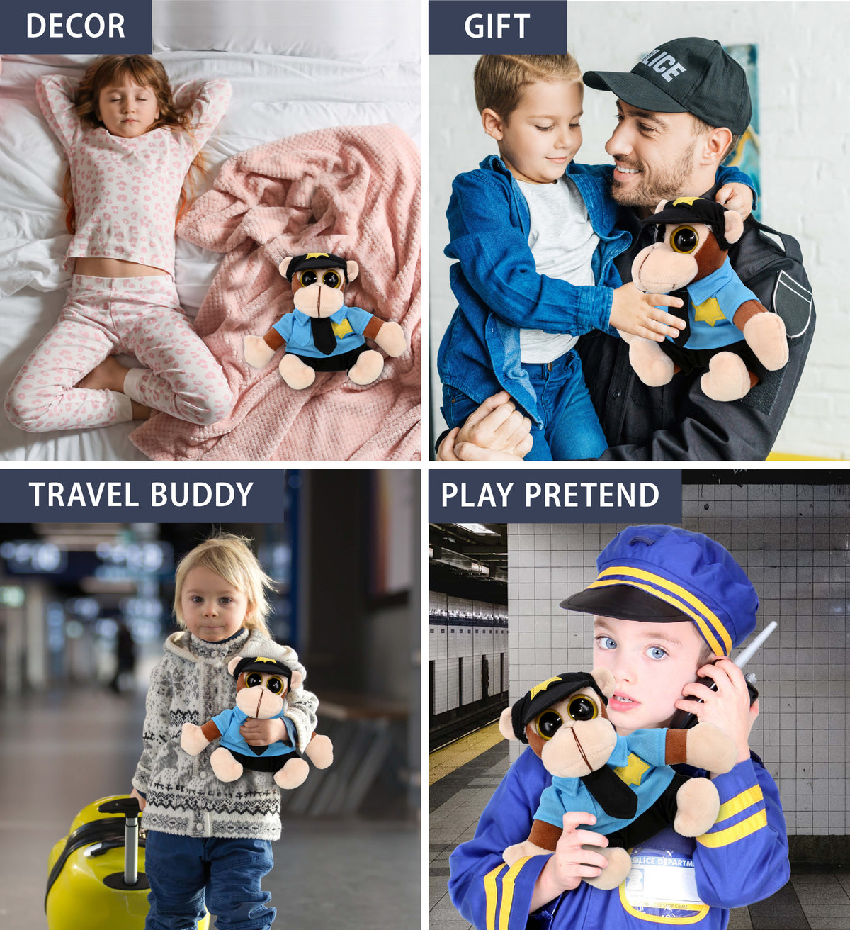 6 Inches Police Officer Plush Toy U26964